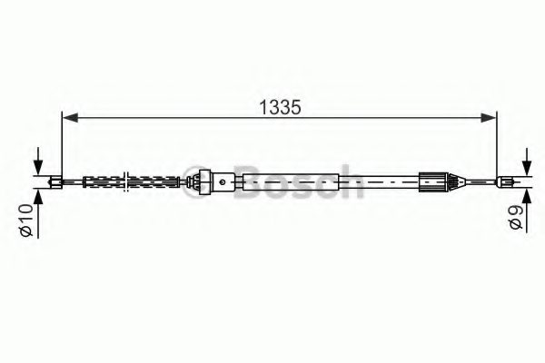 BOSCH 1 987 477 783 Cable, parking brake